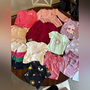 Bundle - 18 mo/24 mo/2T Long Sleeve Shirts, Short Sleeve Shirts, and Tank Tops